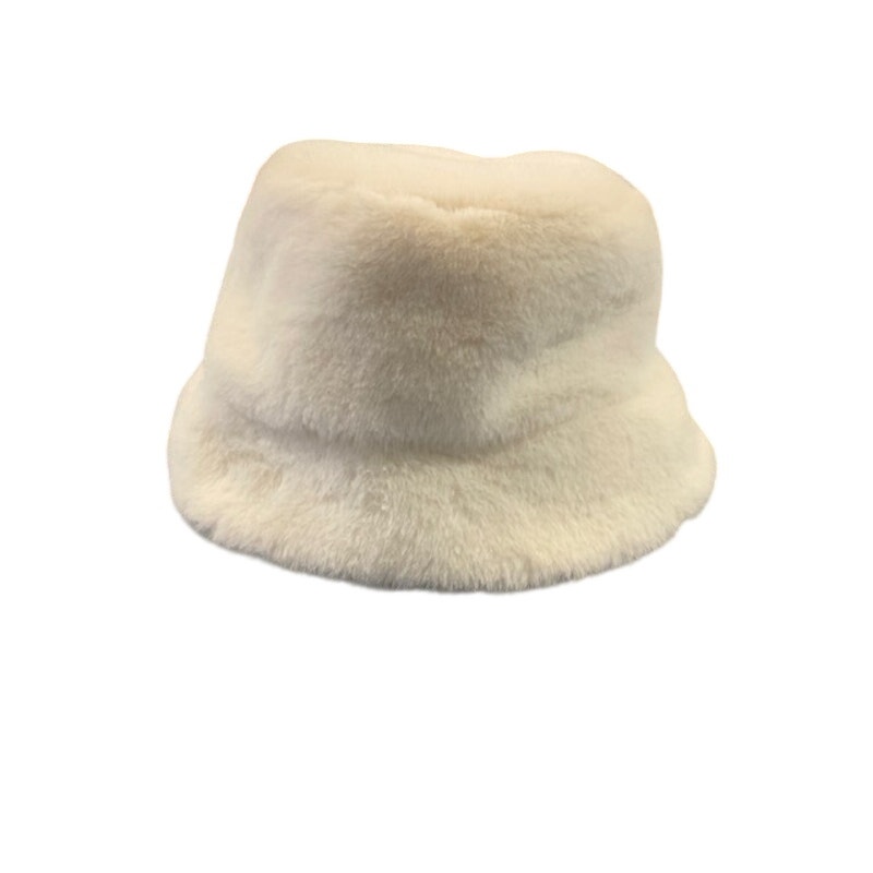 H&M Bucket Hat In Soft, Fluffy Fabric With Sweat Band Woven Fabric